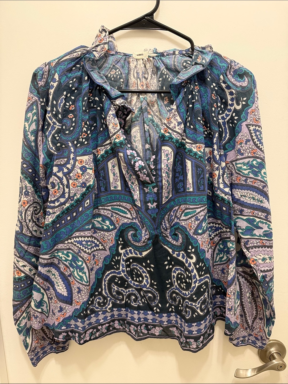 WARM cotton floral blouse